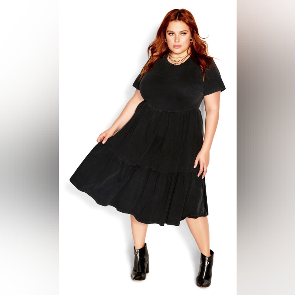 City Chic Retro Roller Dress Size 16